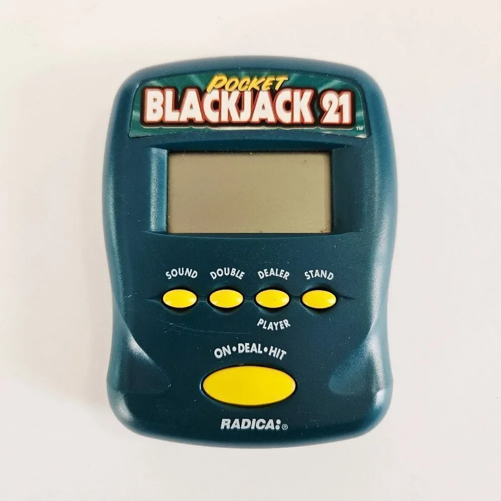 Radica Pocket Blackjack 21 Electronic Handheld Travel Card Game (1997 Edition)